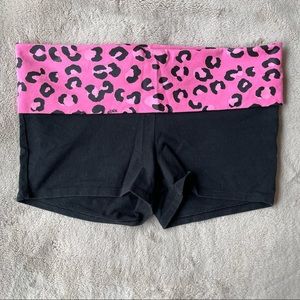 PINK Cheetah Yoga Shorts